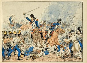 Illustration tirée du livre « Les héros du siècle », récits anecdotiques par Dick de Lonlay et illustré par Louis Bombled (1862-1927)