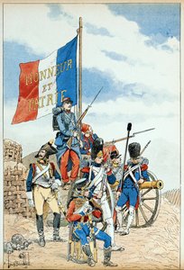 Illustration tirée du livre Les héros du siècle, récits anecdotiques par Dick de Lonlay et illustrée par Louis Bombled (1862-1927) - Louis Charles Bombled