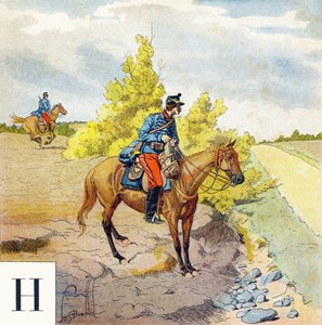 Lettre H : Hussards, "Je serai soldat" - Alphabet militaire