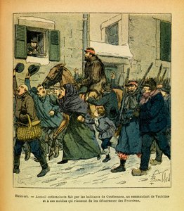 Janvier 1871, Héricourt, enthousiasme des habitants de Couthenans envers le commandant de Vaulchier et ses hommes - Louis Charles Bombled