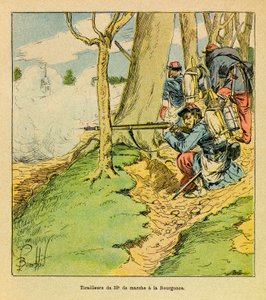 Sous les ordres du général Dupré, un cordonnier du 32e marche à la bataille de La Bourgonce en octobre 1870, Collection privée
