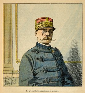 La Guerre à Madagascar - Histoire anecdotique des expéditions françaises de 1885-1895 par Henri Galli dit Galllichet, illustrée par Louis Bombled : Portrait du Général Emile Auguste François Zurlinden, Ministre de la Guerre