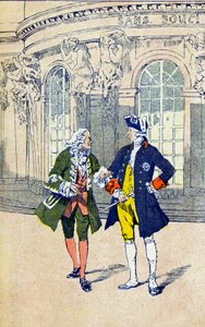 Voltaire avec Frédéric II de Prusse