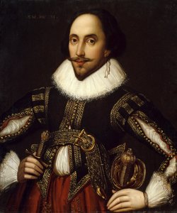 Portrait du dramaturge britannique William Shakespeare - Louis Coblitz