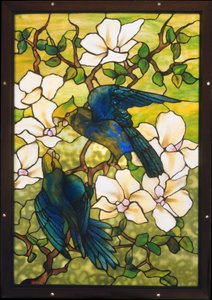 Hibiscus et perroquets, vers 1910-20 - Louis Comfort Tiffany