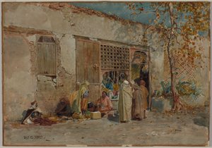 Scène marocaine, c. 1871 - Louis Comfort Tiffany
