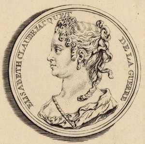 Portrait de la compositrice Élisabeth Claude Jacquet de La Guerre 1665-1729