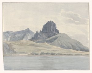 Vue de la côte de Pentidatilo au-delà du Cap de Spartivento (Voyage en Italie, en Sicile et à Malte - 1778)