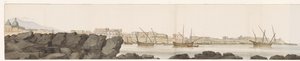 Vue du Port de Catane (Voyage en Italie, en Sicile et à Malte - 1778)