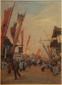 Quartier des théâtres à Yokohama - Louis Dumoulin
