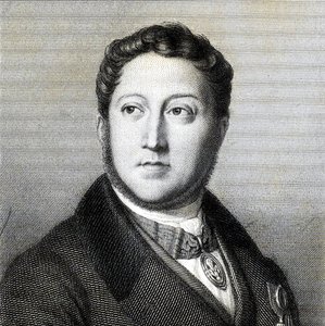 Portrait du compositeur Gioachino Antonio Rossini 1792-1868, 1836 - Louis Dupré