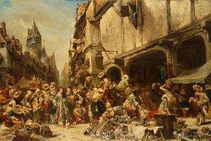 La place du marché, 1862