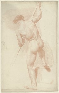 Nu masculin debout, vu de dos