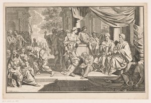 Paul et Barnabas prêchant devant le temple - Louis Fabritius Dubourg