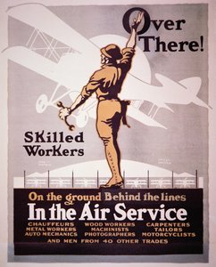 Affiche de recrutement américaine pour le service aérien