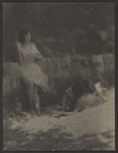 [Danseuses dans le jardin, se reposant] - Louis Fleckenstein