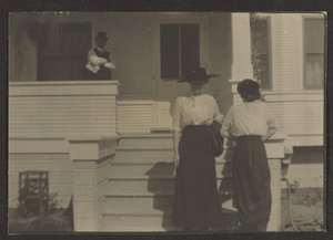 [Figures sous un porche] - Louis Fleckenstein