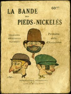 Illustration de couverture pour "La bande des pieds nickelés, première série d