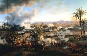La Bataille des Pyramides, 21 juillet 1798, fin du 18e-début du 19e siècle