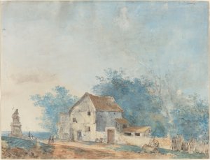 Paysage - Louis Gabriel Moreau the Elder