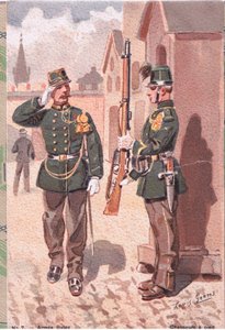 Chasseurs à pied, carte postale