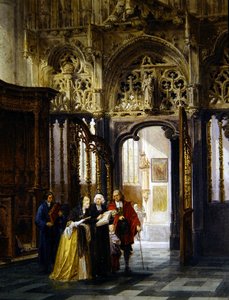 Visite à la cathédrale - Louis Haghe