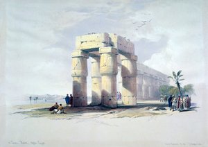 À Louxor, Thèbes, Haute-Égypte, 19e siècle