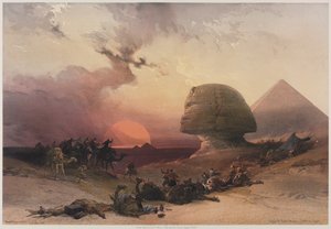 Égypte et Nubie, Volume III : Approche du Simoun-Désert à Gizeh, 1849