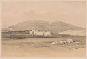 Égypte et Nubie : Volume II - No. 20, Medinet Abou, Thèbes, 1838 - Louis Haghe