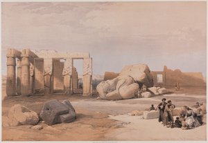 Égypte et Nubie, Volume II : Fragments des grands colosses au Memnonium, Thèbes, 1847