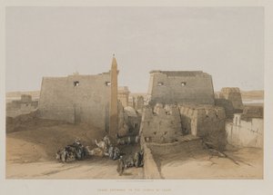 Grande entrée du temple de Louxor - Louis Haghe
