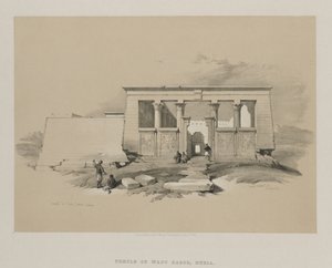 Temple à Wady Dabod, Nubie, 1848 - Louis Haghe