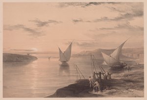 Égypte et Nubie : Volume I - N° 12, Hadjar Silsilis - Louis Haghe