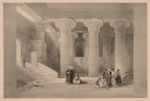Égypte et Nubie : Volume I - N° 24, Temple à Esneh - Louis Haghe