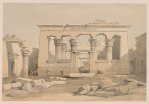Égypte et Nubie : Volume I - N° 28, Portique du Temple de Kalabsha, 1838