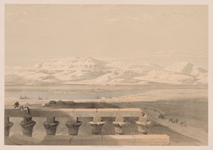 Égypte et Nubie : Volume I - N° 30, Chaîne de Montagnes Libyenne depuis le Temple de Louxor