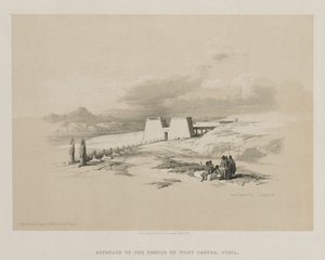 Égypte et Nubie, Volume I : Approche du temple de Wady Saboua, Nubie - Louis Haghe