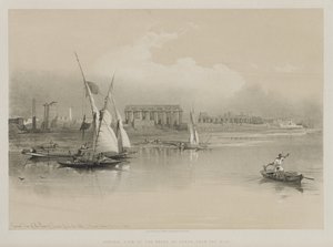 Égypte et Nubie, Volume I : Vue générale des ruines de Louxor, depuis le Nil, 1846 - Louis Haghe