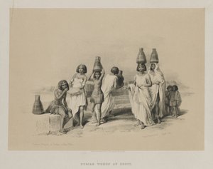 Égypte et Nubie, Volume I : Femmes nubiennes à Kortie, sur le Nil, 1847