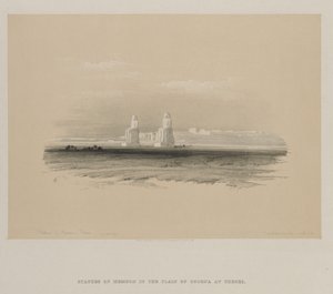 Égypte et Nubie, Volume I : Statues de Memnon, Thèbes