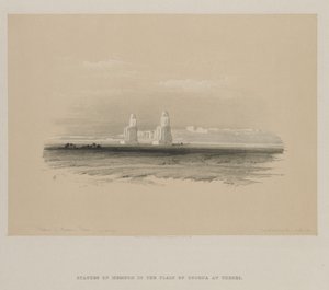 Égypte et Nubie, Volume I : Statues de Memnon, Thèbes, 1846