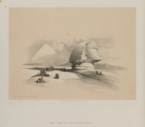Égypte et Nubie, Volume I : Le Grand Sphinx, Pyramides de Gizeh, 1846 - Louis Haghe