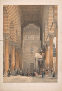 Intérieur de la mosquée des Metwalys - Louis Haghe