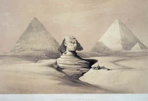 Le grand Sphinx de Gizeh. 19ème siècle - Louis Haghe