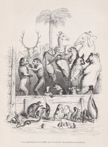 Cette protestation a été étouffée par le bruit des conversations privées des Scènes de..., vers 1837-47 - Louis Henri Brévière