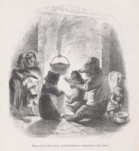 Nous vivons entre nous, nous détestons les nuisances et les visites des Scènes de..., vers 1837-47