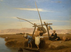 Un shadouf en Haute-Égypte