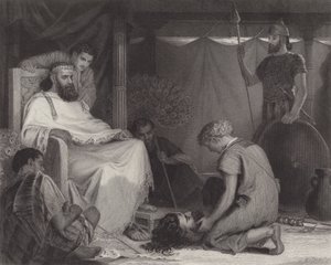 David amené devant Saül - Louis John Rhead