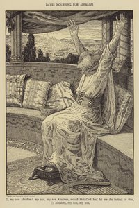 David pleurant pour Absalom - Louis John Rhead