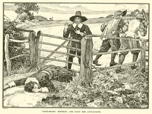 Cœur-Faible, Méfiance et Culpabilité volent Petite-Foi - Louis John Rhead